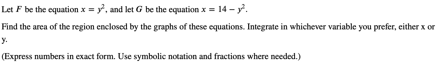 Solved Let F be the equation y=e6x, let G be the equation | Chegg.com