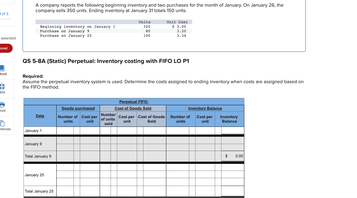 A company reports the following beginning inventory | Chegg.com