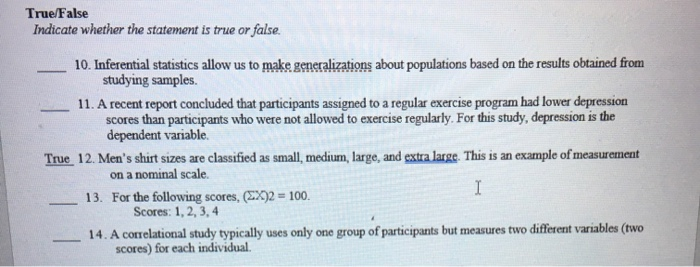 Solved True/False Indicate whether the statement is true or | Chegg.com