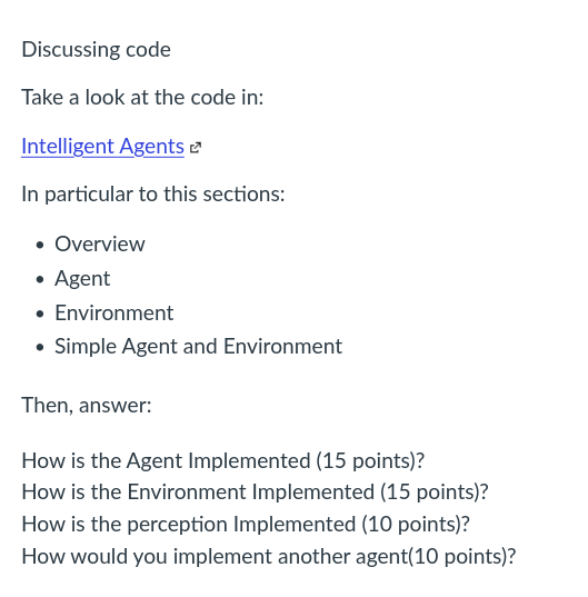 Solved Discussing code Take a look at the code in: | Chegg.com