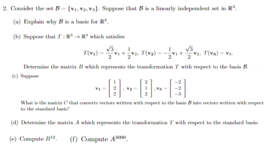 Solved Please help me with my linear algebra assignment I | Chegg.com