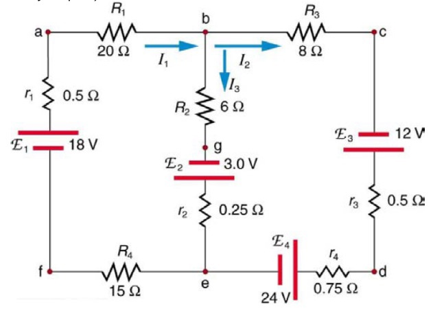 Solved Find the currents I1, I2, and I3 flowing in the | Chegg.com