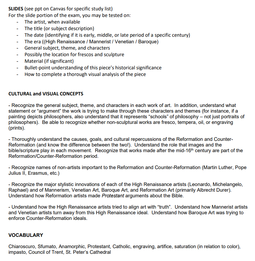 Can you explain how you could identify paintings in