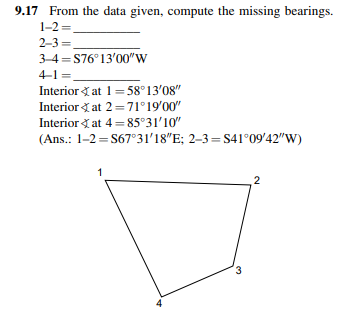 Solved 9.17 From the data given, compute the missing | Chegg.com