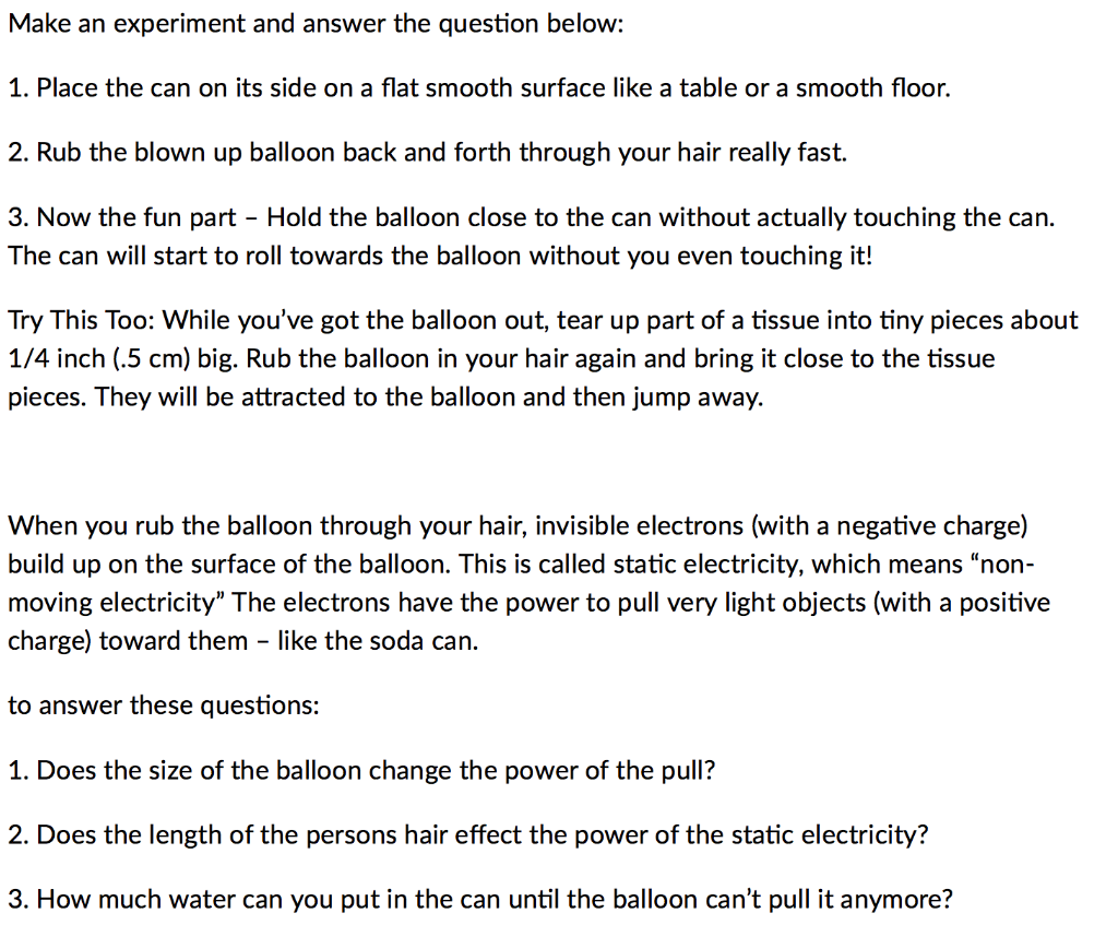 Solved Make An Experiment And Answer The Question Below