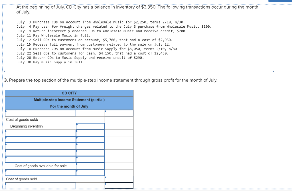 Solved Problem 6-3A Record Transactions And Prepare A