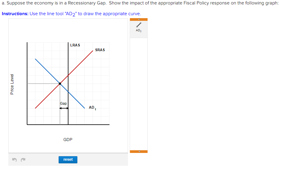 solved-a-suppose-the-economy-is-in-a-recessionary-gap-show-chegg