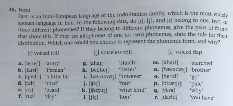 35. Farsi Farsi is an Indo-European language of the | Chegg.com