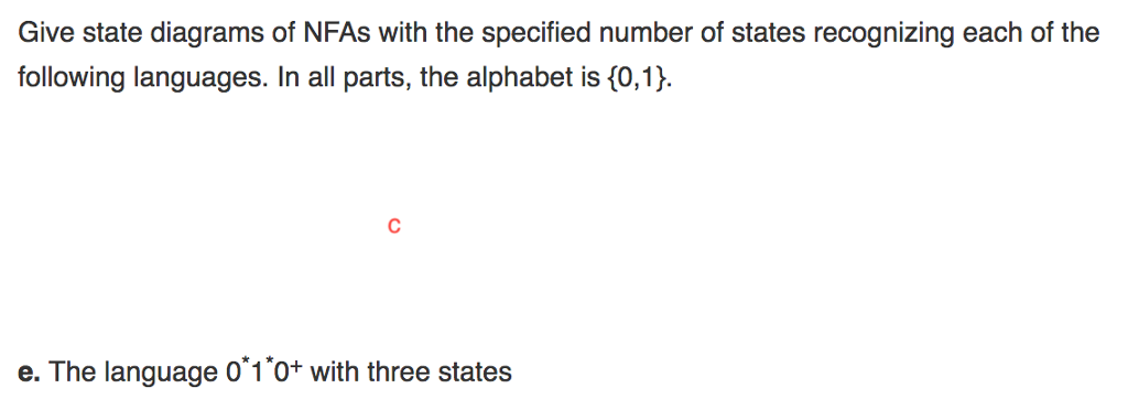 Solved Give state diagrams of NFAs with the specified number | Chegg.com