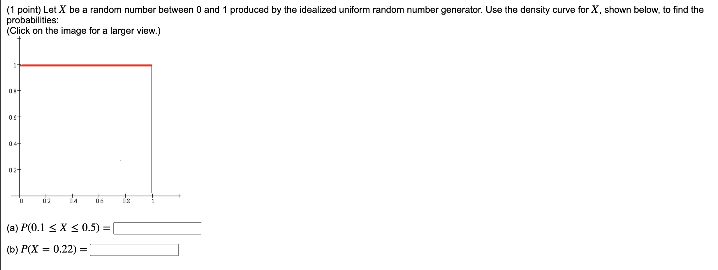 Solved let x be a random number between 0 and 1 produced chegg