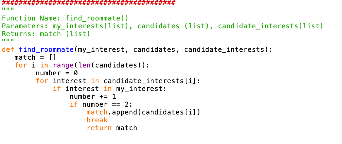 Solved In python: I have a picture of my code and the | Chegg.com