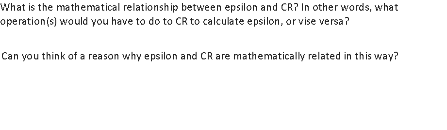 Solved What is the mathematical relationship between epsilon | Chegg.com