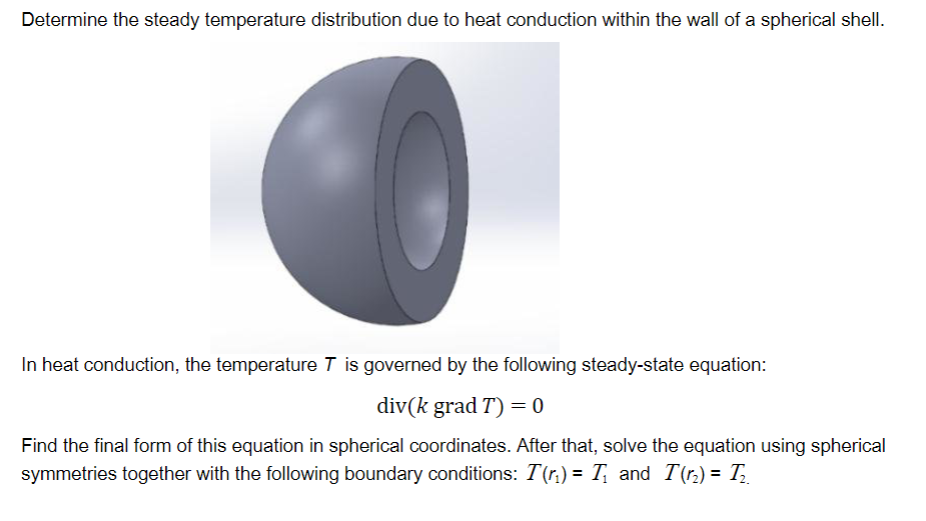 Solved Determine the steady temperature distribution due to | Chegg.com