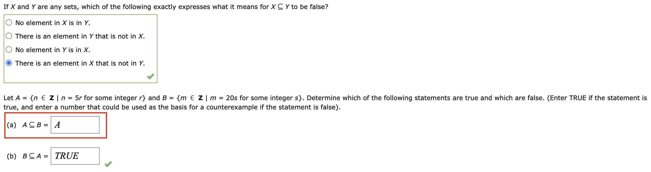 Solved If X And Y Are Any Sets, Which Of The Following | Chegg.com