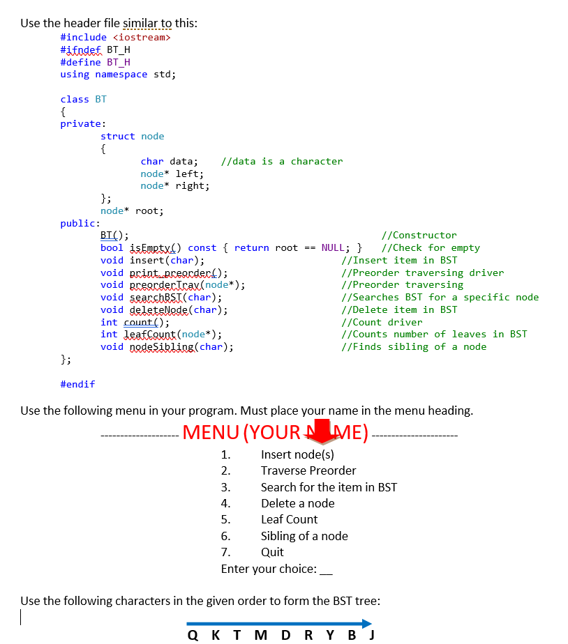 Using Visual Studio write a program in C++ to create | Chegg.com
