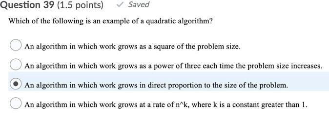 Solved Question 28 (1.5 points) Saved Which of the following | Chegg.com