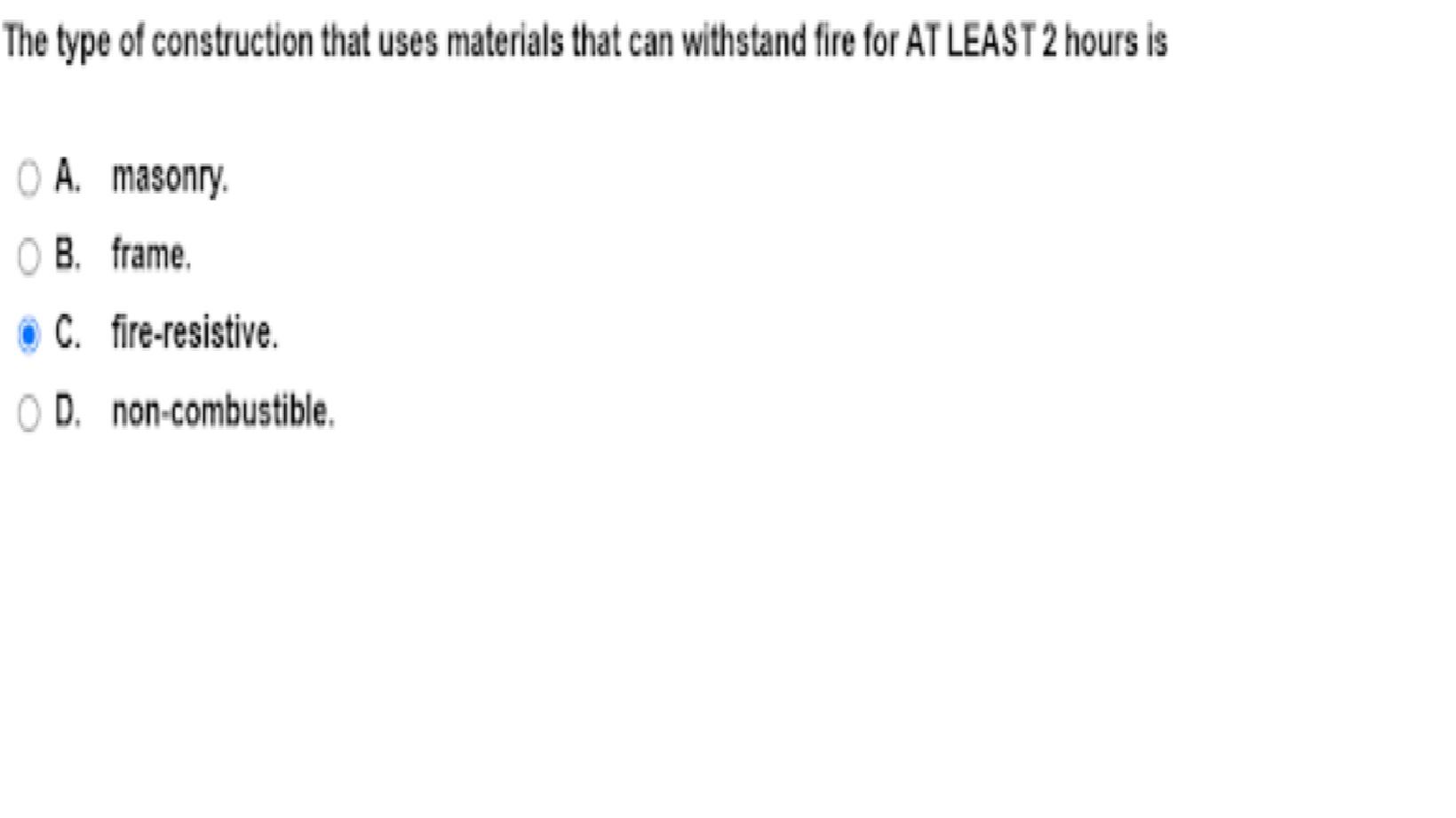 Solved The type of construction that uses materials that can