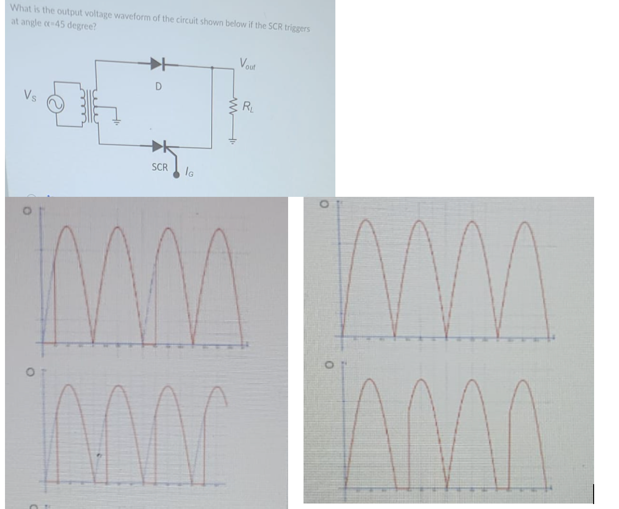 Solved What is the output voltage waveform of the circuit | Chegg.com