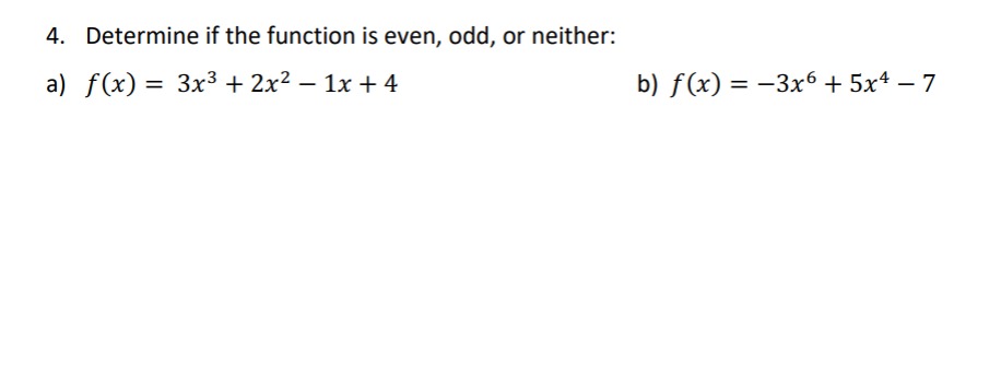 is f x )=- 2x 3 even or odd