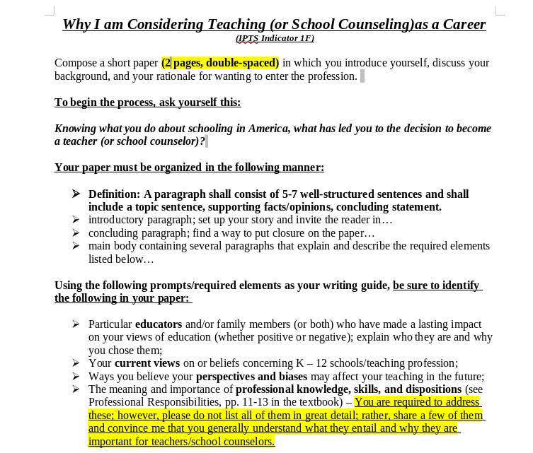 Why I am Considering Teaching (or School