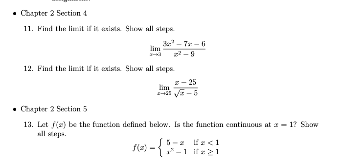 Solved Chapter 2 Section 1 22 - 1 4. Consider the function | Chegg.com