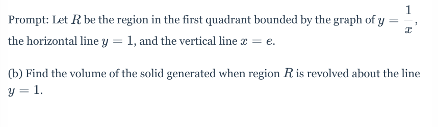 Solved 1 Prompt: Let R be the region in the first quadrant | Chegg.com