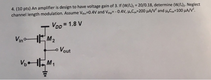 Solved An amplifier is design to have voltage gain of 3. If | Chegg.com