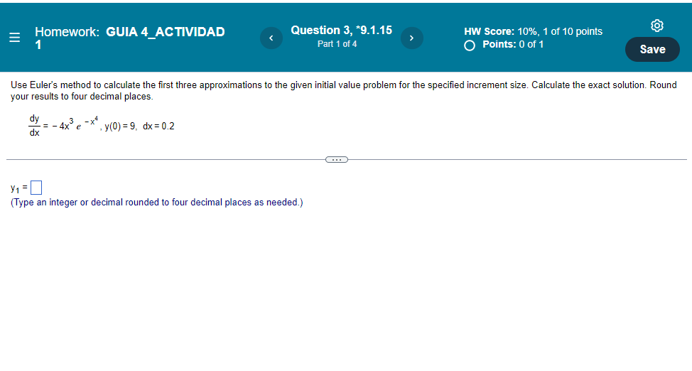 Solved O = Homework: GUIA 4_ACTIVIDAD 1 Question 3, *9.1.15 | Chegg.com