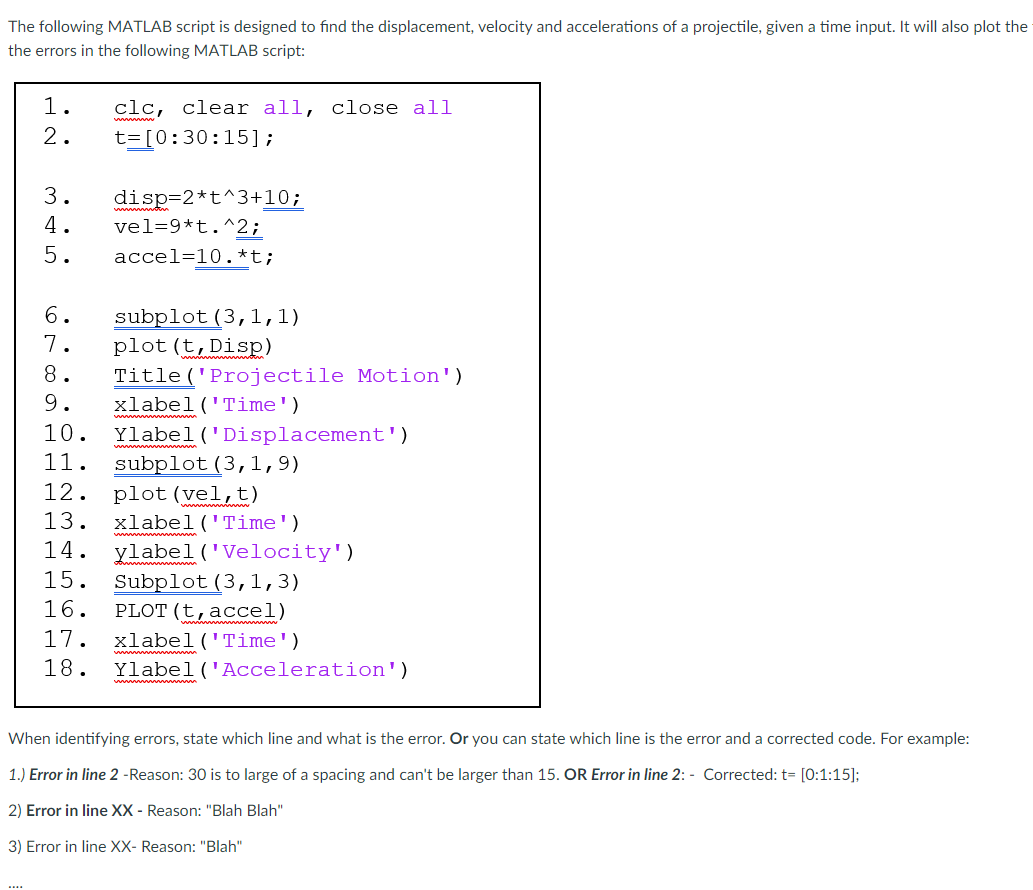 Solved The following MATLAB script is designed to find the | Chegg.com