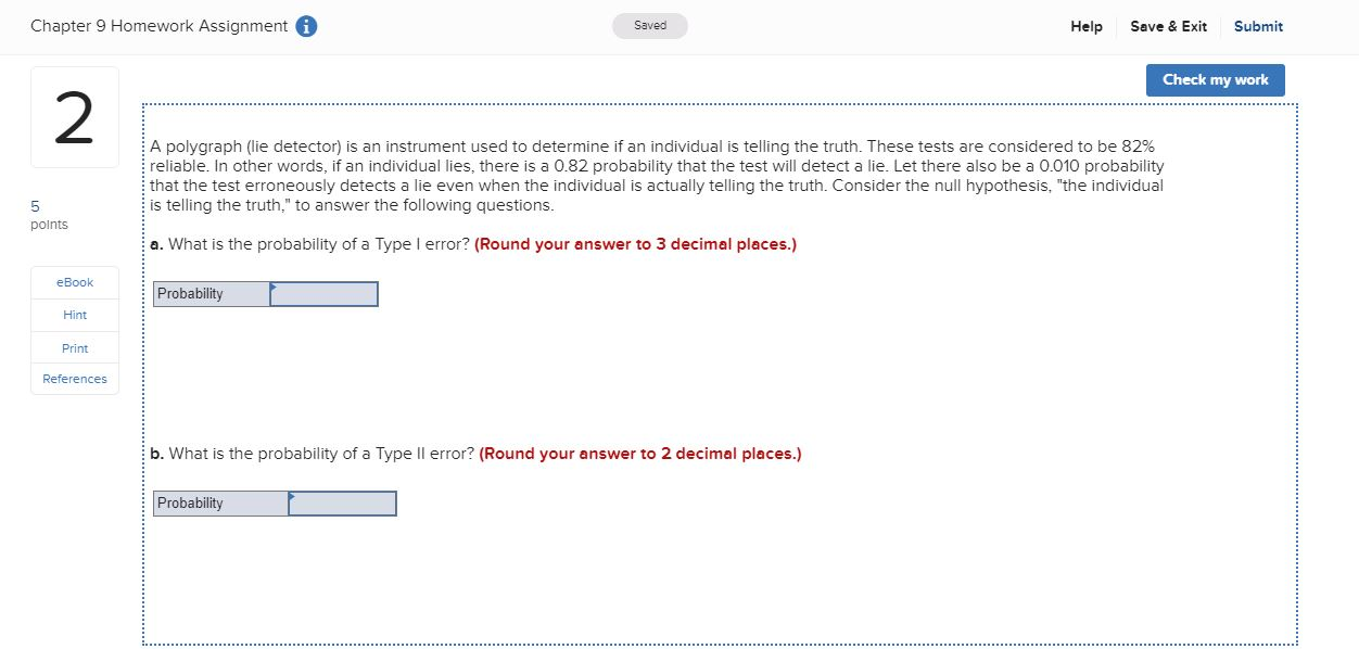Solved Chapter 9 Homework Assignment i Saved Help Save & | Chegg.com