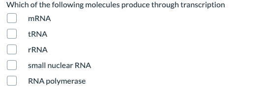 Solved Which Of The Following Is True Of Rna Processing In | Chegg.com