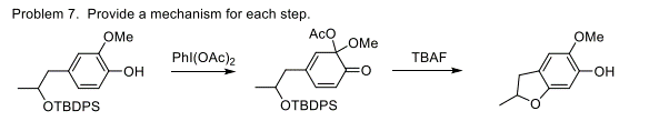 Solved Problem 7. Provide a mechanism for each step. | Chegg.com