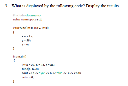 Solved Please only use visual studio code and C++ | Chegg.com