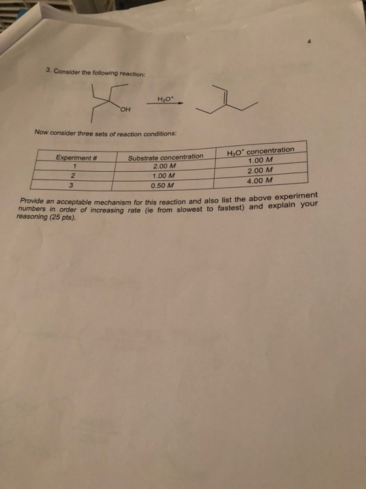 Solved 3. Consider The Following Reaction Now Consider Three | Chegg.com