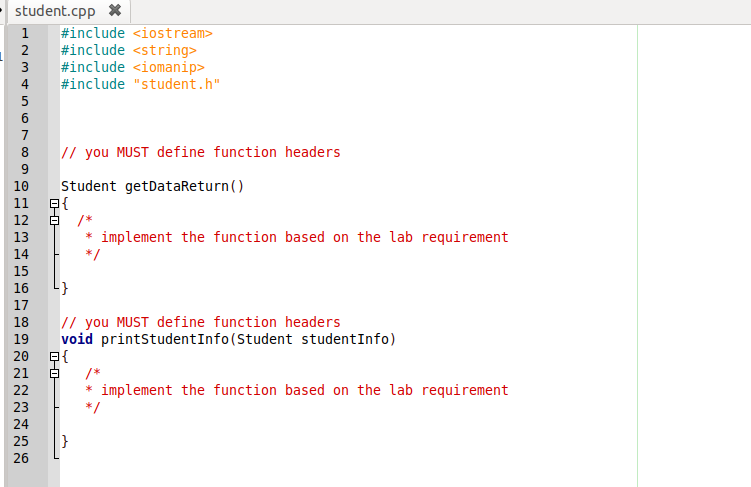 Lab9: Structure & Makefile CS-102 2020 Fall Semester | Chegg.com