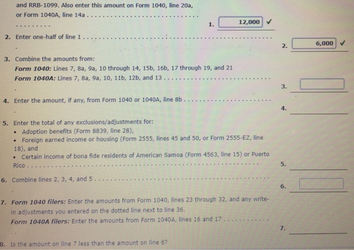 Irs Pub 915 Worksheet 1-4