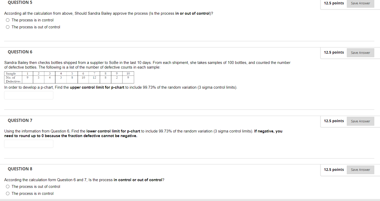 Solved QUESTION 5 12.5 points Save Answer According all the | Chegg.com