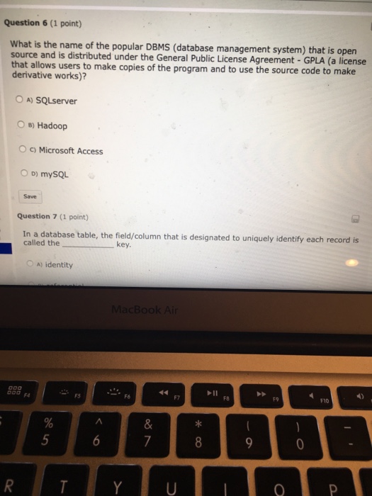 Solved Question 4 (1 point) Which of the following was NOT | Chegg.com