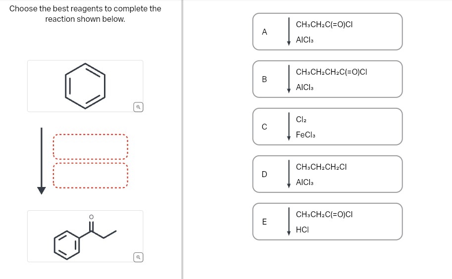 Solved Choose The Best Reagents To Complete The Reaction