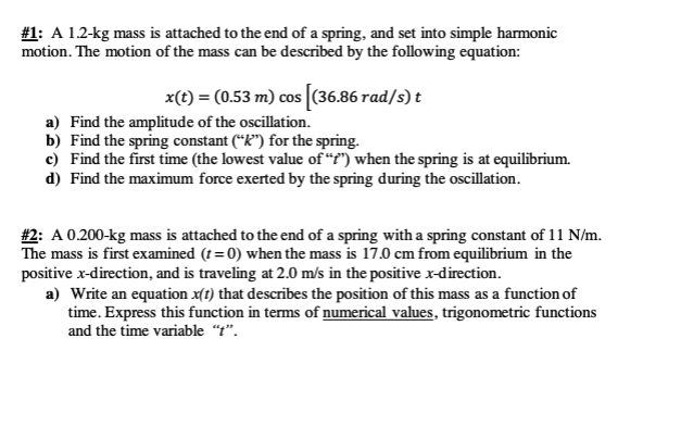 Solved I answered these problems incorrectly on my homework | Chegg.com