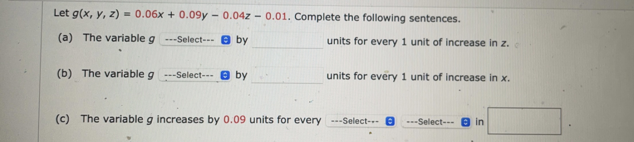 Solved The drop down options for a and b are (increases or | Chegg.com