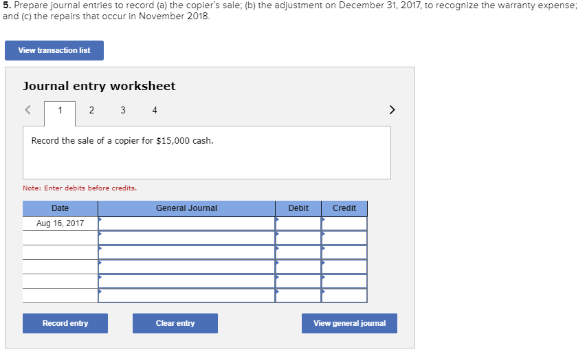 Solved Exercise 910 Warranty expense and liability