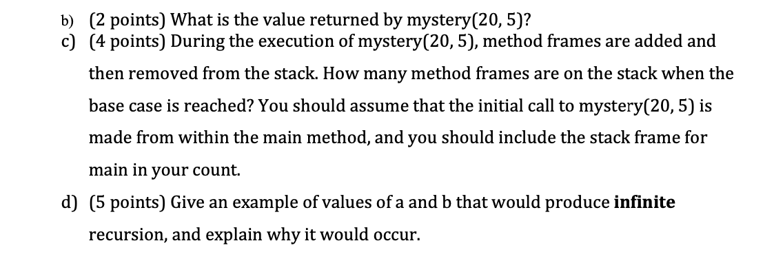 Solved Question 1: Trace recursive function and the runtime | Chegg.com