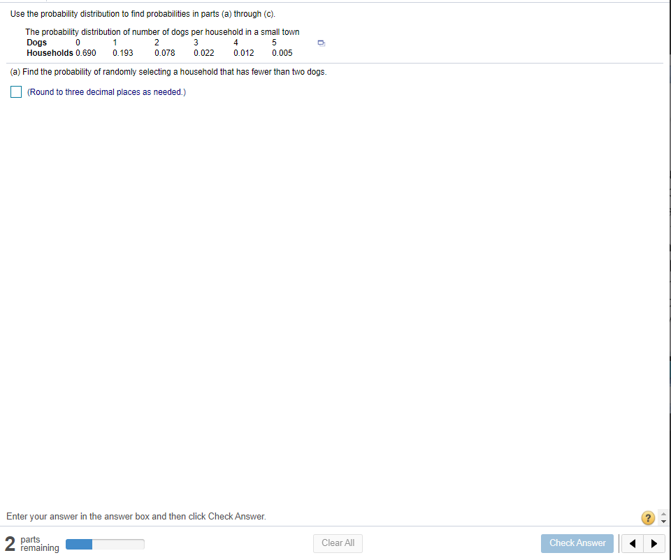 Solved Use the probability distribution to find | Chegg.com
