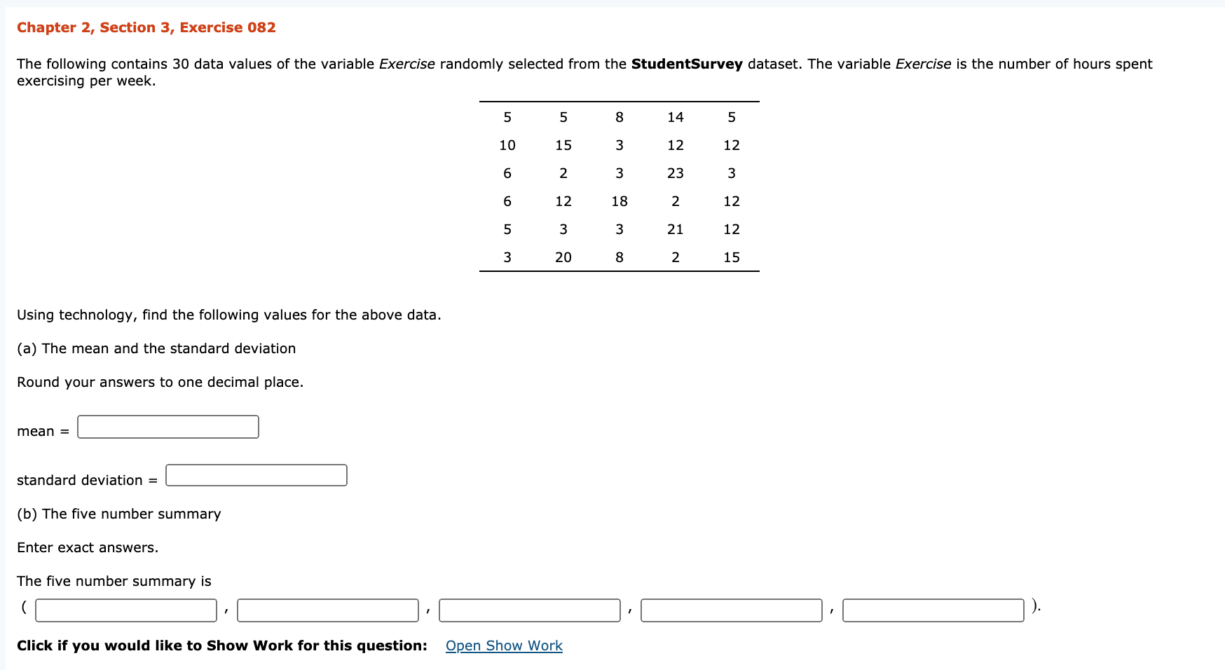 Solved Chapter 2 Section 3 Exercise 082 The Following Chegg Solved Chapter 2 Section 3 Exercise 082 The Following Chegg