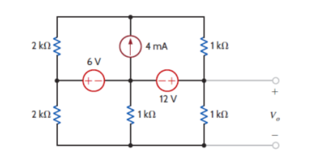 Solved 1)Find V0in the circuit below using | Chegg.com