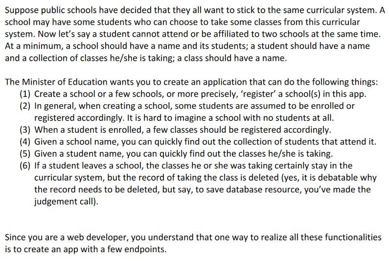 Solved Suppose public schools have decided that they all | Chegg.com