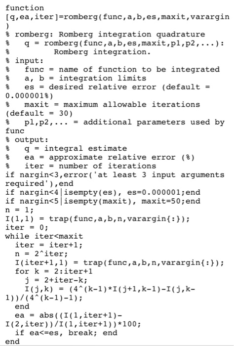 Please can you just write the code in the matlab our | Chegg.com