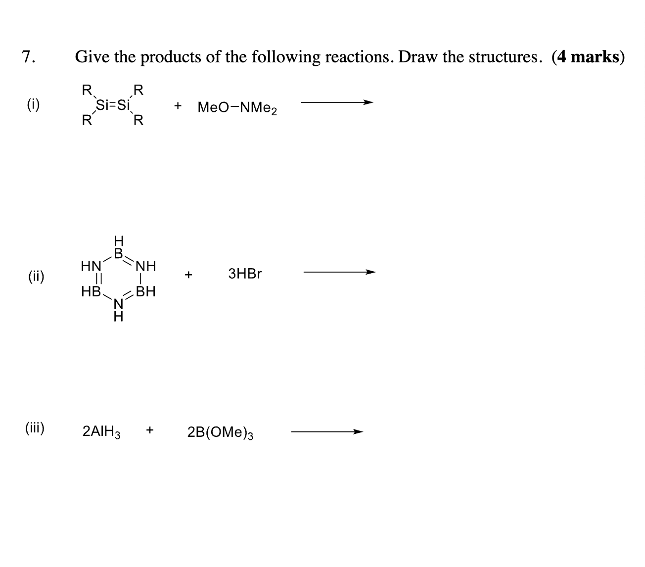 Solved Give the products of ﻿the following reactions. Draw | Chegg.com