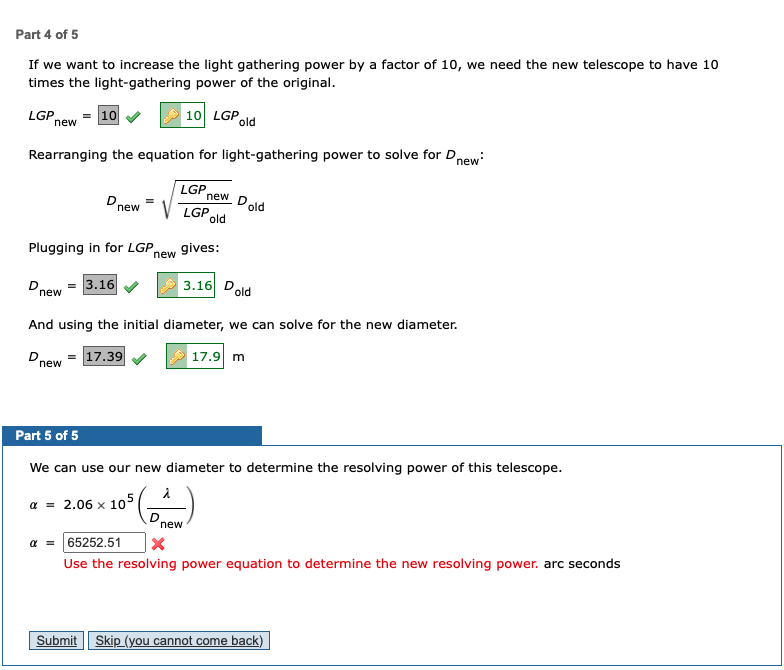 Solved Tutorial You want to create a telescope with a